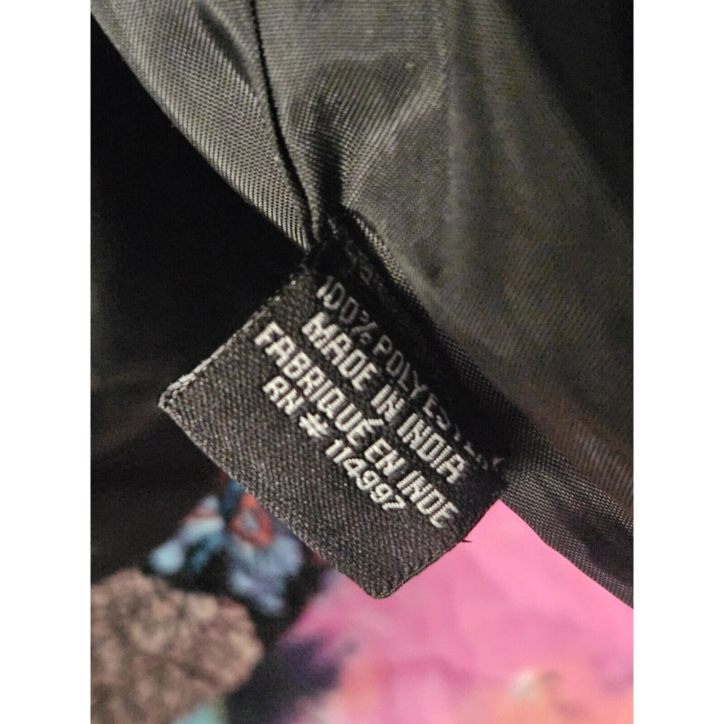 NWT Tolani Jacket Black Paisley Lightweight Coat Dbl Zip & Button Size Large