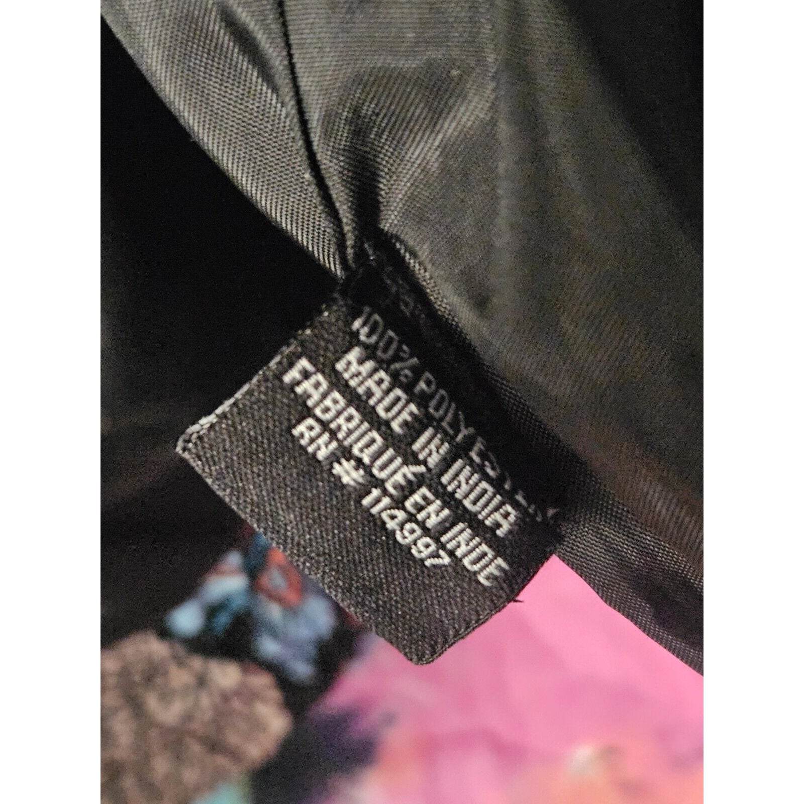 NWT Tolani Jacket Black Paisley Lightweight Coat Dbl Zip & Button Size Large