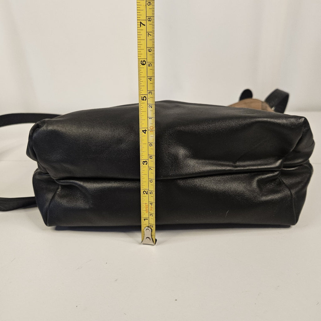 Vintage Leaf Leather C.L. Whiting Collection Brown Purse Handbag Magnetic Close