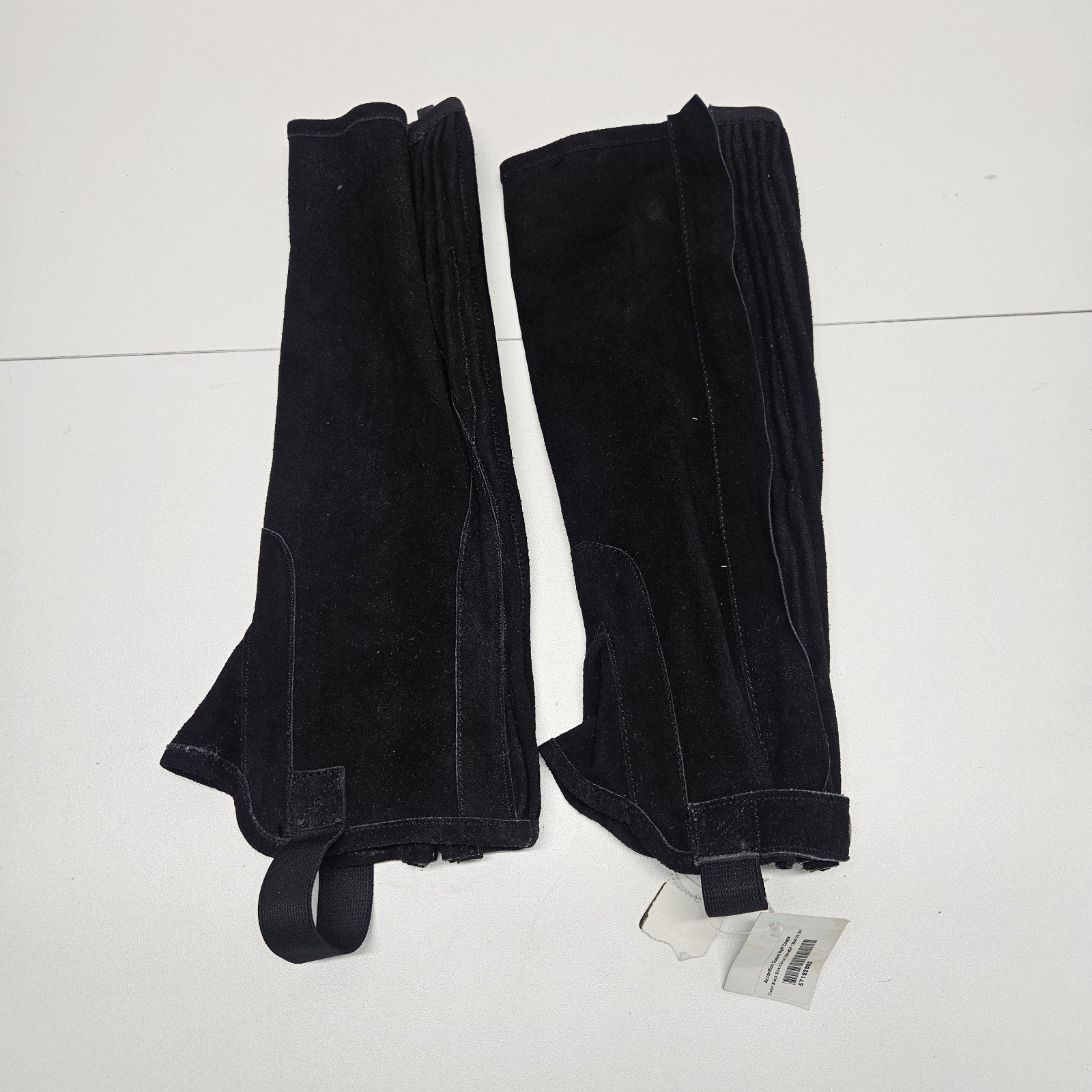 Nwt Equi Grip Leth Half Chap Adult XS Suede Leather Equestrian Riding Black