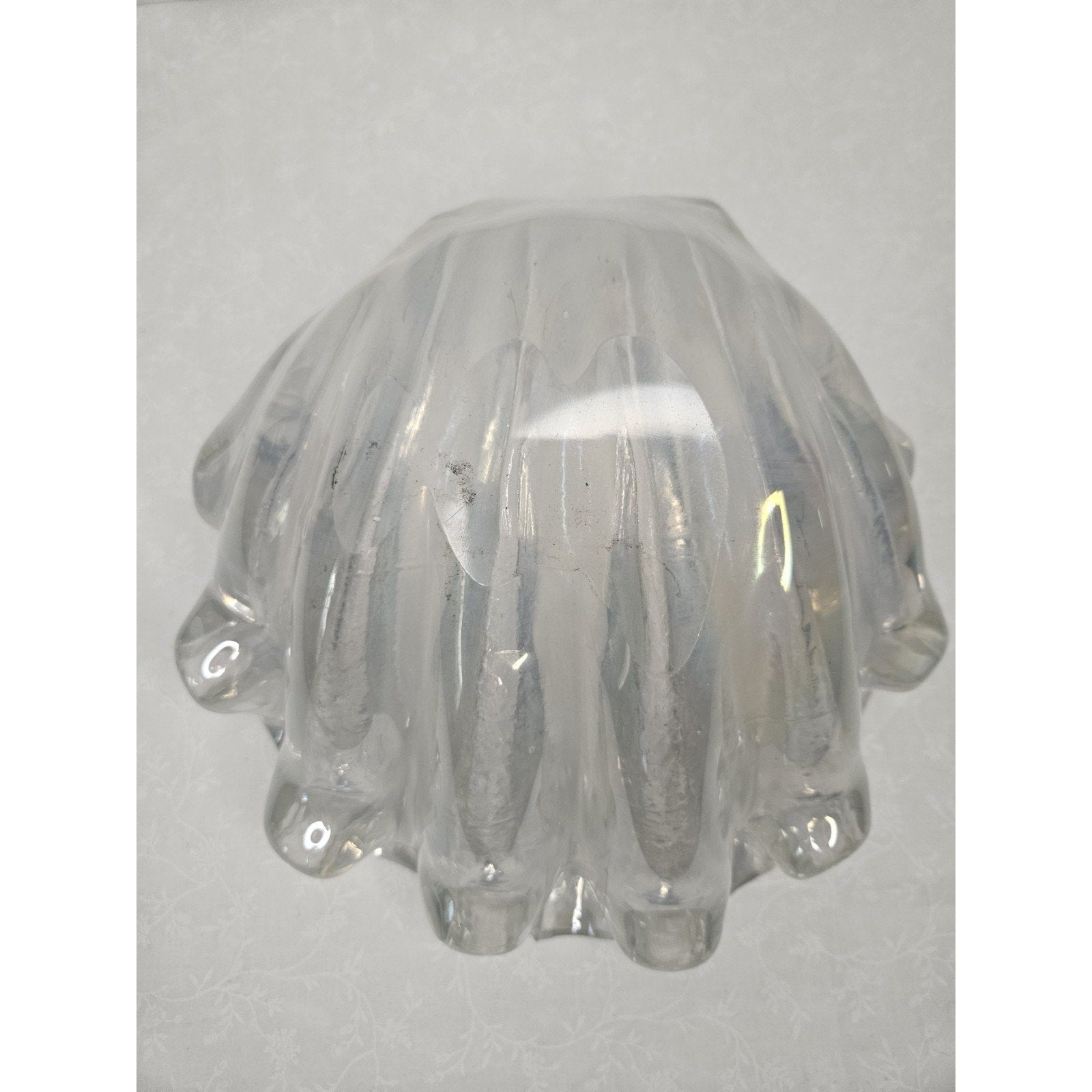Barovier Murano Iridescent Italian Art Deco Glass Conch Seashell Bowl 1940s