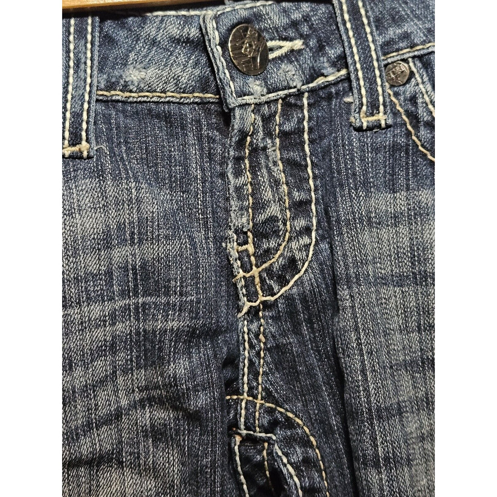 BKE Sabrina cropped jeans womens stretch denim distressed size 25 (2) L 23.5"