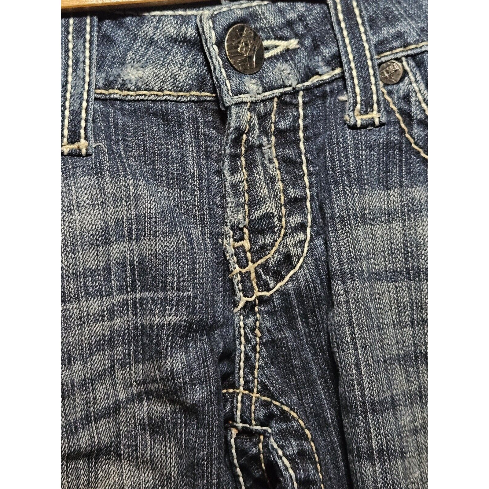 BKE Sabrina cropped jeans womens stretch denim distressed size 25 (2) L 23.5"