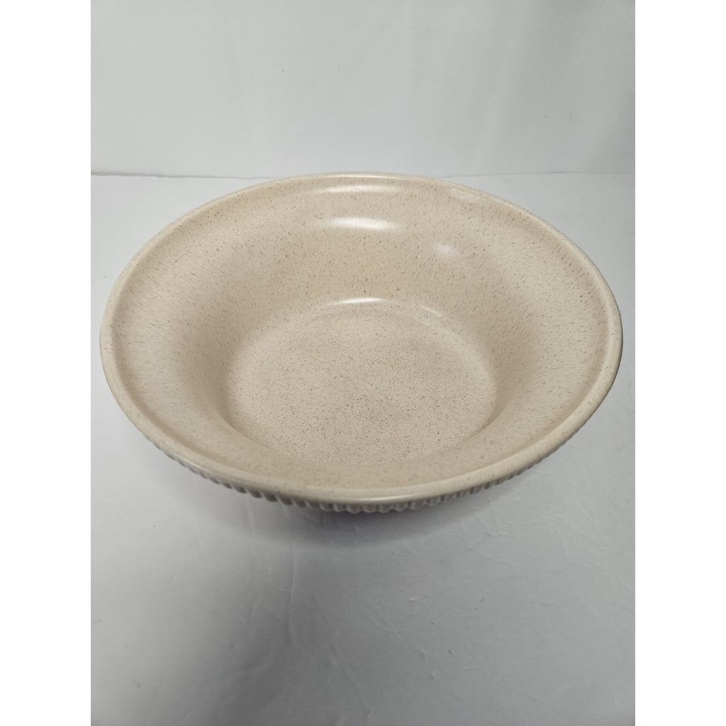 Vintage McCoy Pottery Tan Speckled Serving Bowl #593 Made in USA Cali Original