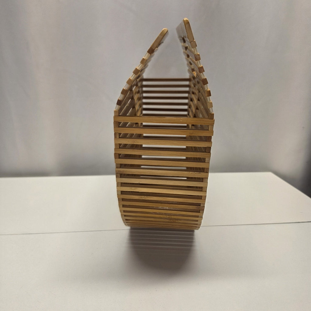 Bamboo Ark Tote Bag Handcrafted Half Moon Bohemian Boho Chic Beach Summer Purse