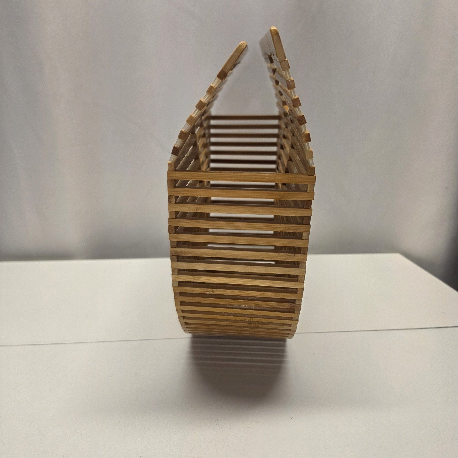 Bamboo Ark Tote Bag Handcrafted Half Moon Bohemian Boho Chic Beach Summer Purse