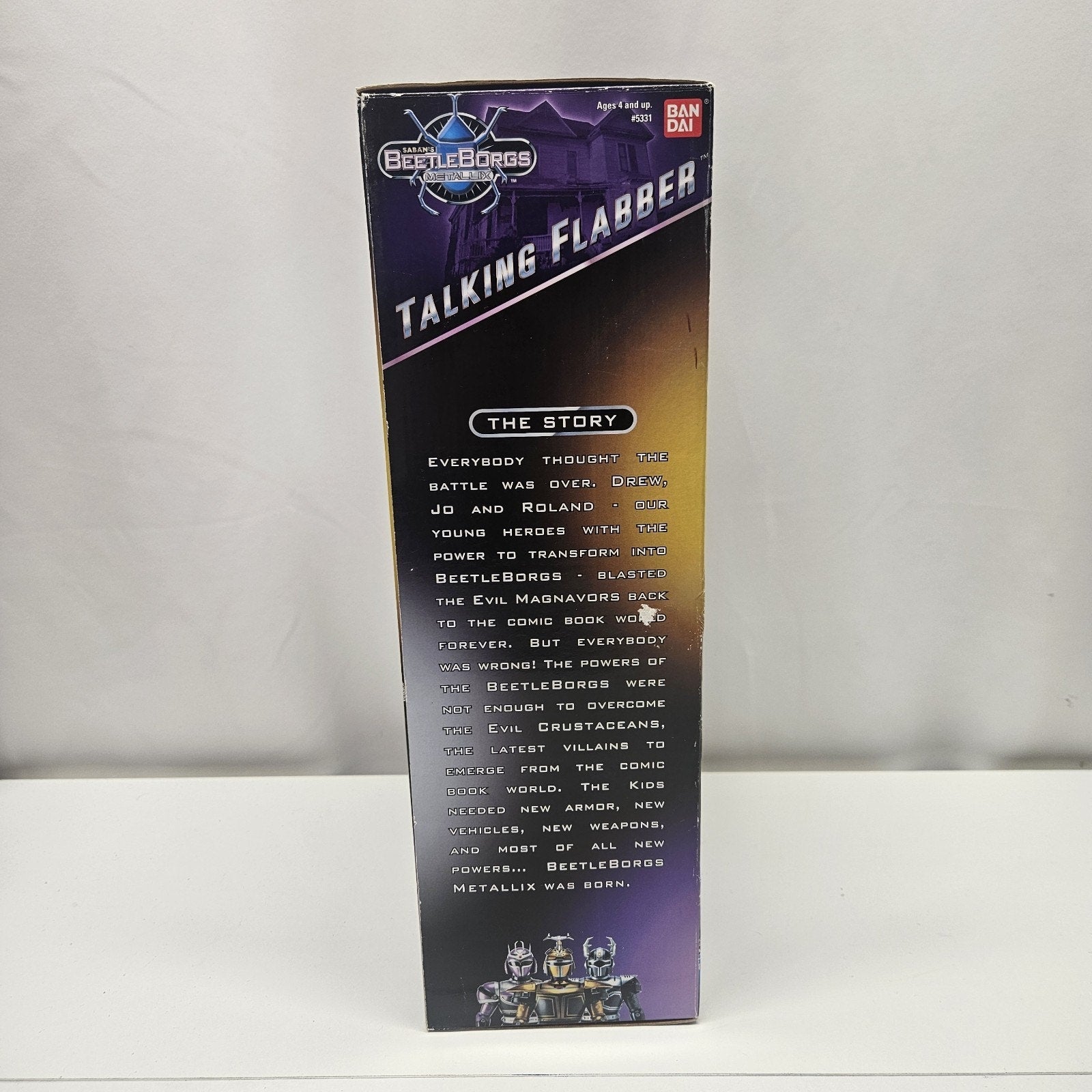 Vintage Bandai 1997 Beetleborgs 14" Talking Flabber ~ NEW In Original Box