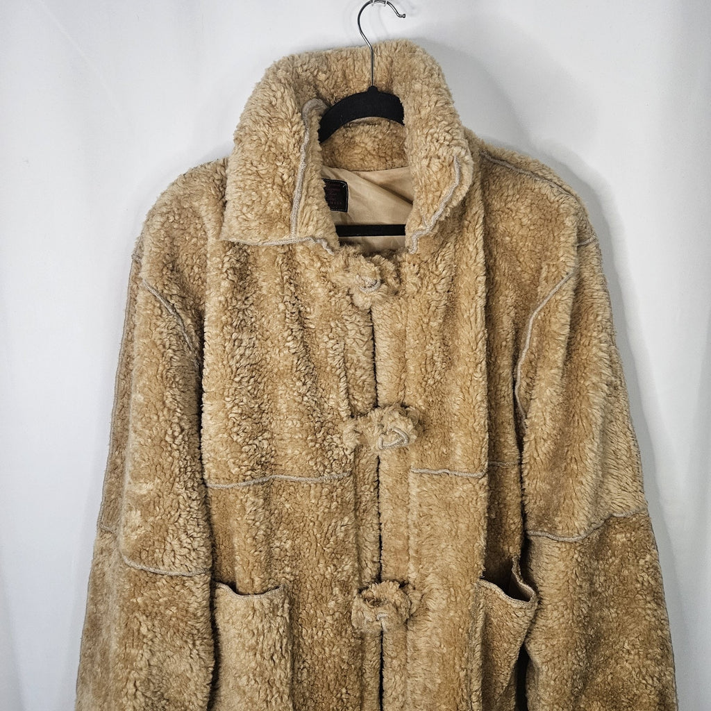 Vintage Marena Marena Two Coat Tan Womens 3X Long Sherpa Overcoat w Hat
