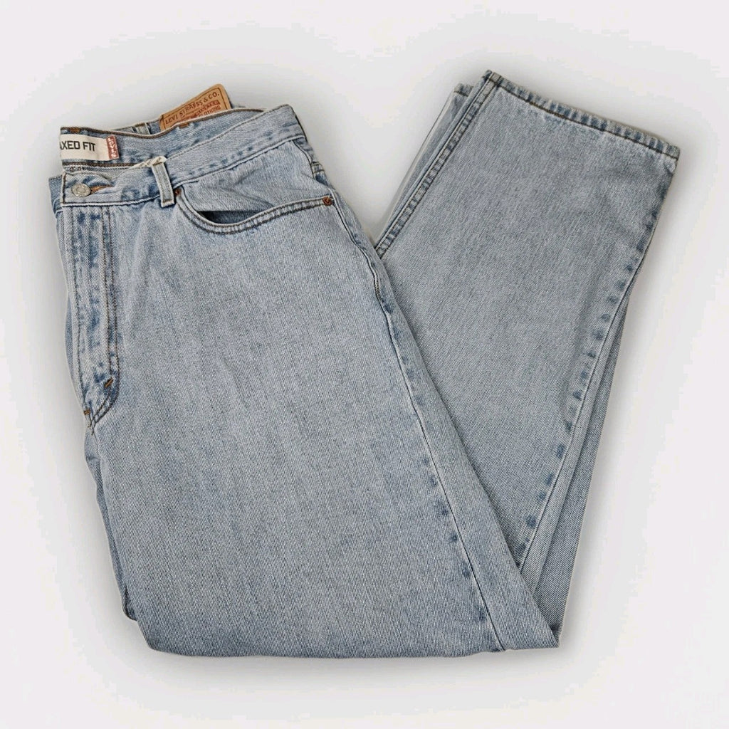 Levi’s 550 Relaxed Fit Y2K Jeans Men’s 38 x 32 Light Blue Wash