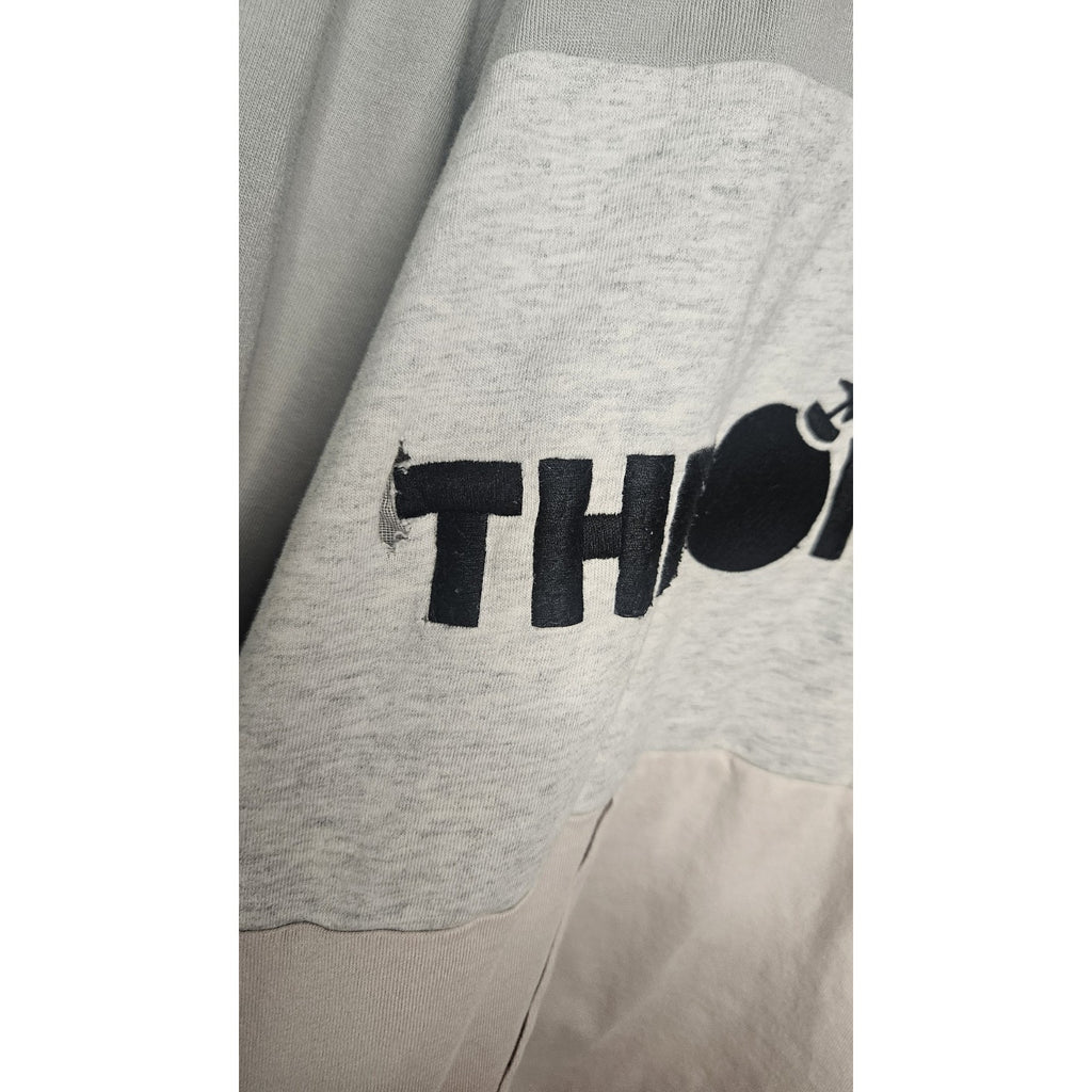 The Hundreds Hoodie Sweatshirt Mens Size 2XL Gray Pink Colorblock Y2K Flaw