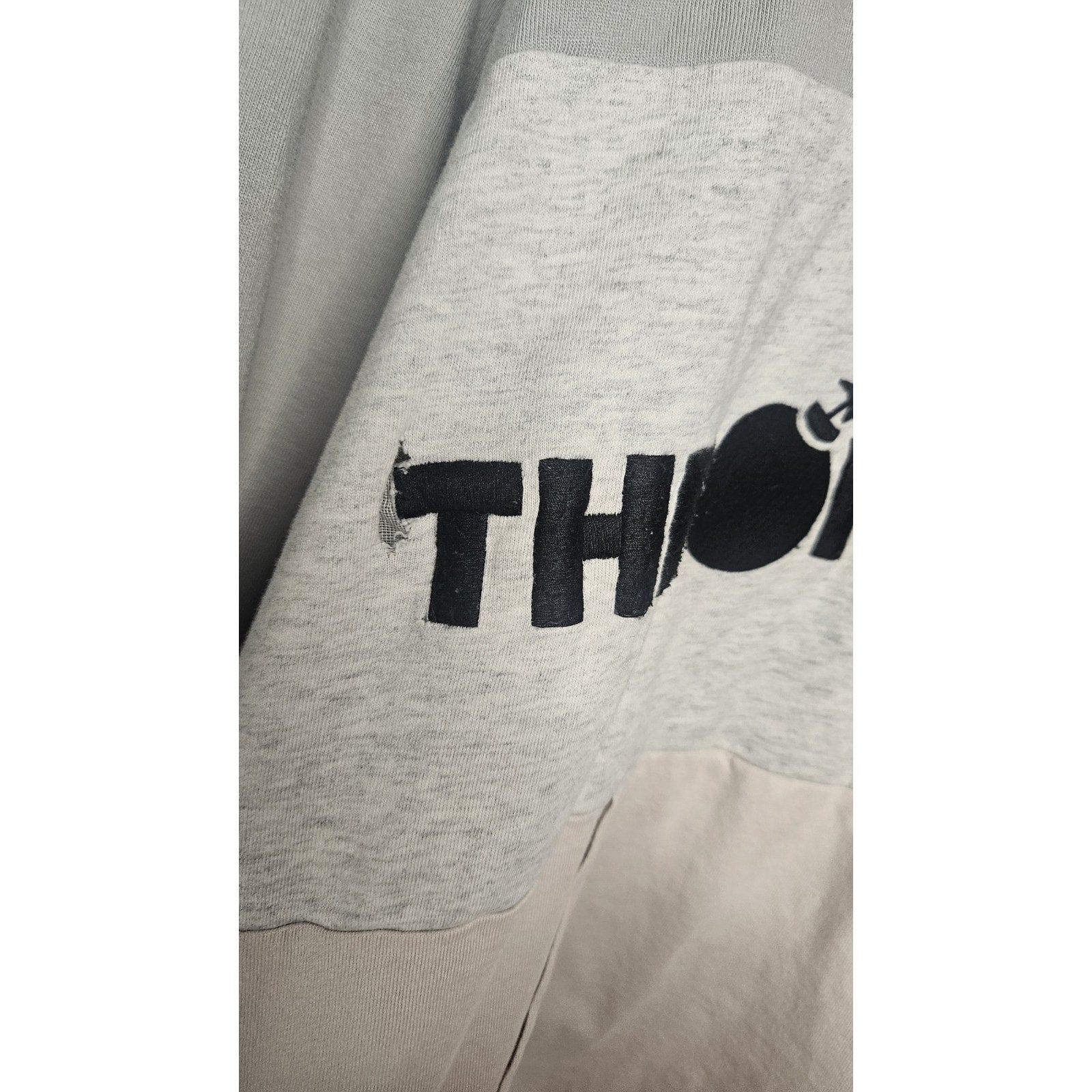 The Hundreds Hoodie Sweatshirt Mens Size 2XL Gray Pink Colorblock Y2K Flaw