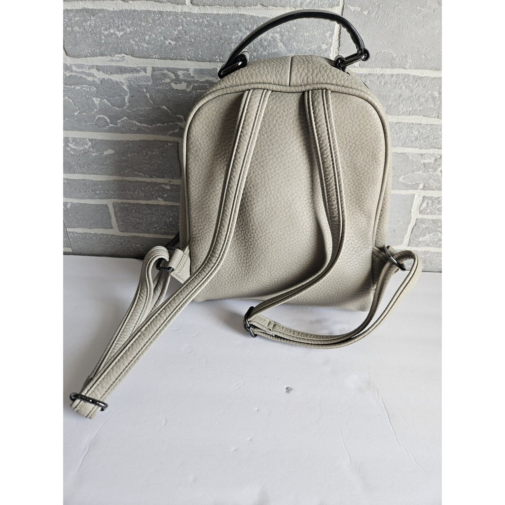 New WO Tags Moda Luxe Gray Mini Backpack Purse
