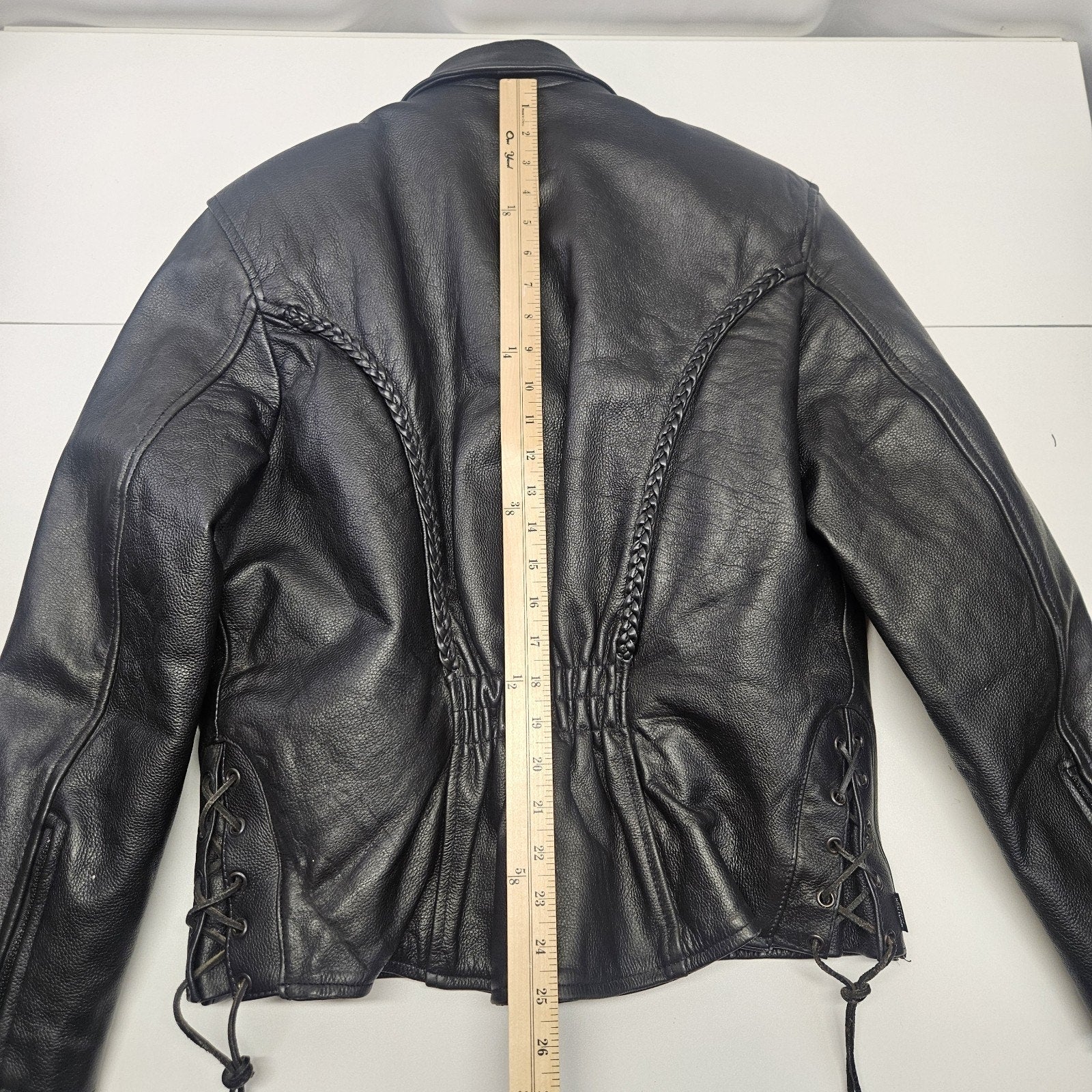 Vintage Leather King Thinsulate Leather Biker Jacket Womens Sz Large Motorcycle