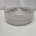 Vintage Light Fixture Cover 9-3/4" Diameter Frosted Sides Clear Stepped Bottom