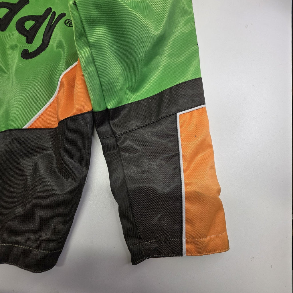 Vintage Go Daddy Nascar Racing Jacket Danica Patrick Kid SM Black Green Chase NWT