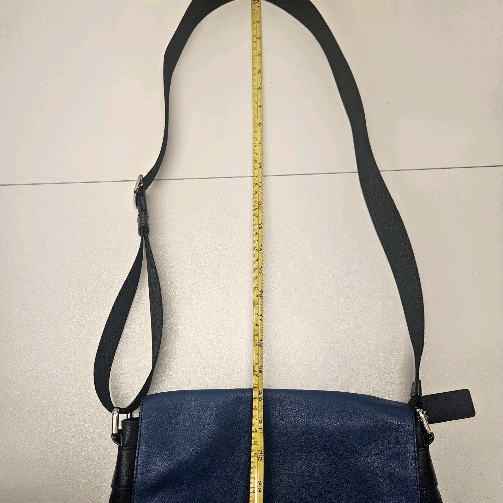 Coach Sullivan Small Messenger Sport Calf Leather Midnight/Denim F72108 $325