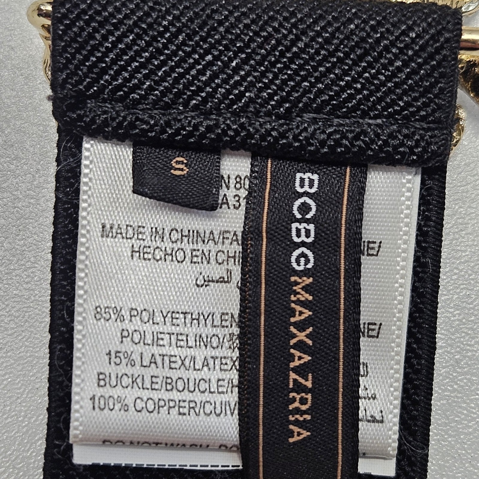 BCBG MAXAZRIA Womens Rhinestone Leaf Stretch Ajustable Waist Belt Size Small