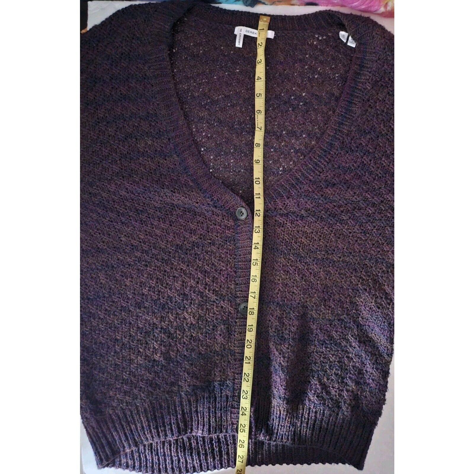 Derek Lam 10 Crosby Sweater Womens Sz Small Deep V Neck Wool Blend Cardigan