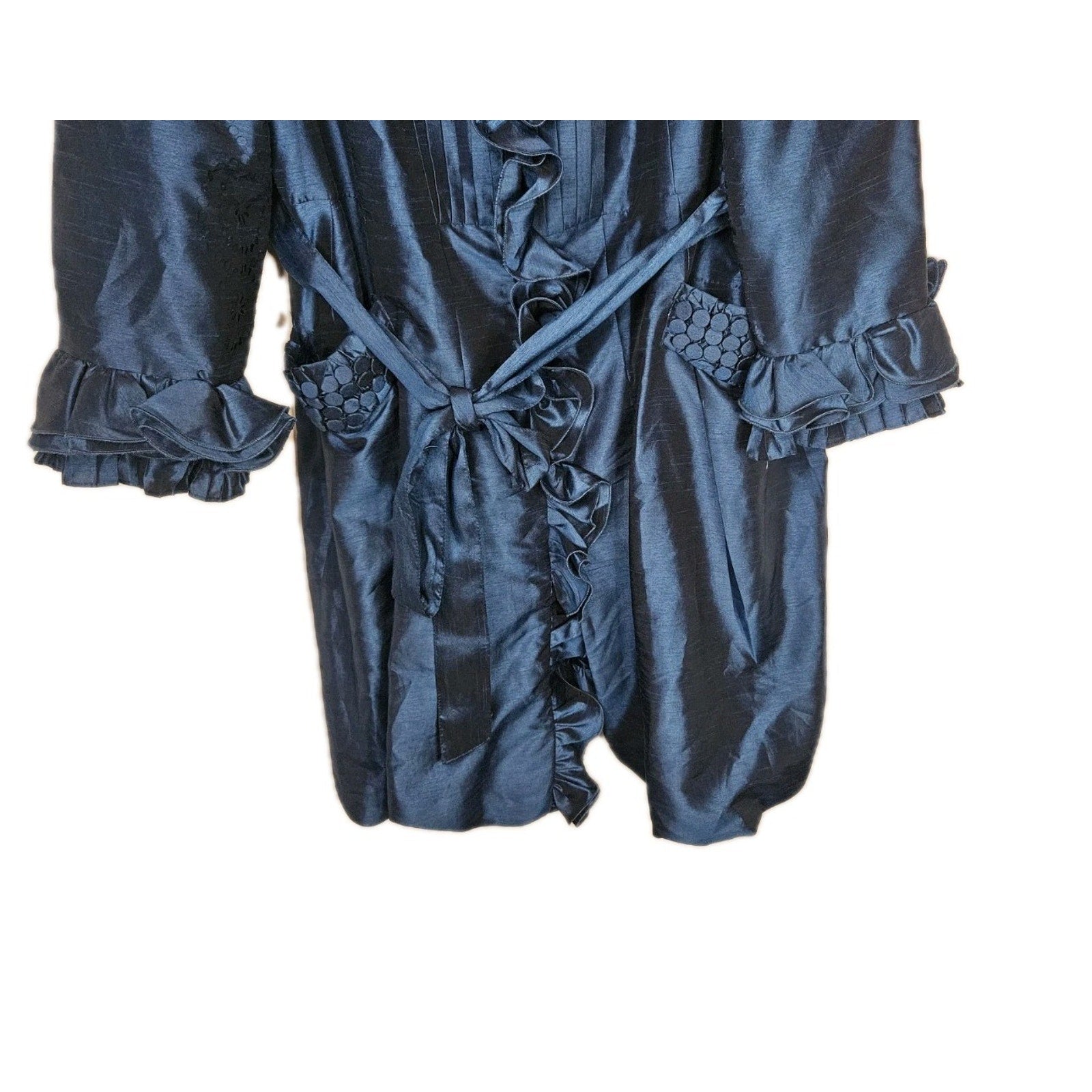 Serafina Two Piece Skirt Suit Evening Womens Plus Size 22 Ruffle Formal Dress
