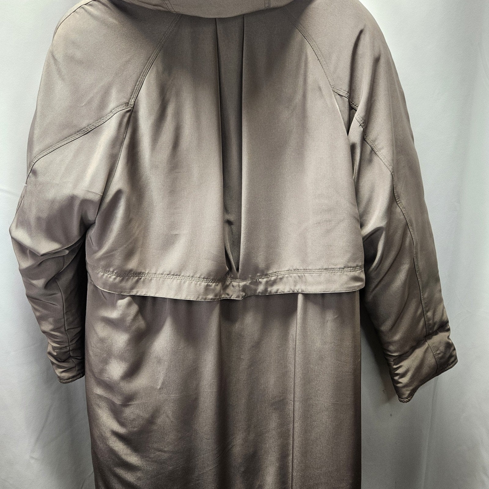 Platinum Utex Women’s Removable Faux Fur Hood Quilted Long Coat Parka