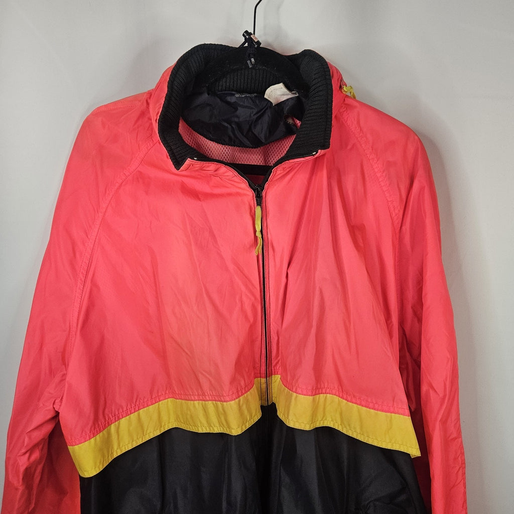 Vtg Woolrich Mens Colorblock Windbreaker Water Resistant Jacket XXL Running Coat