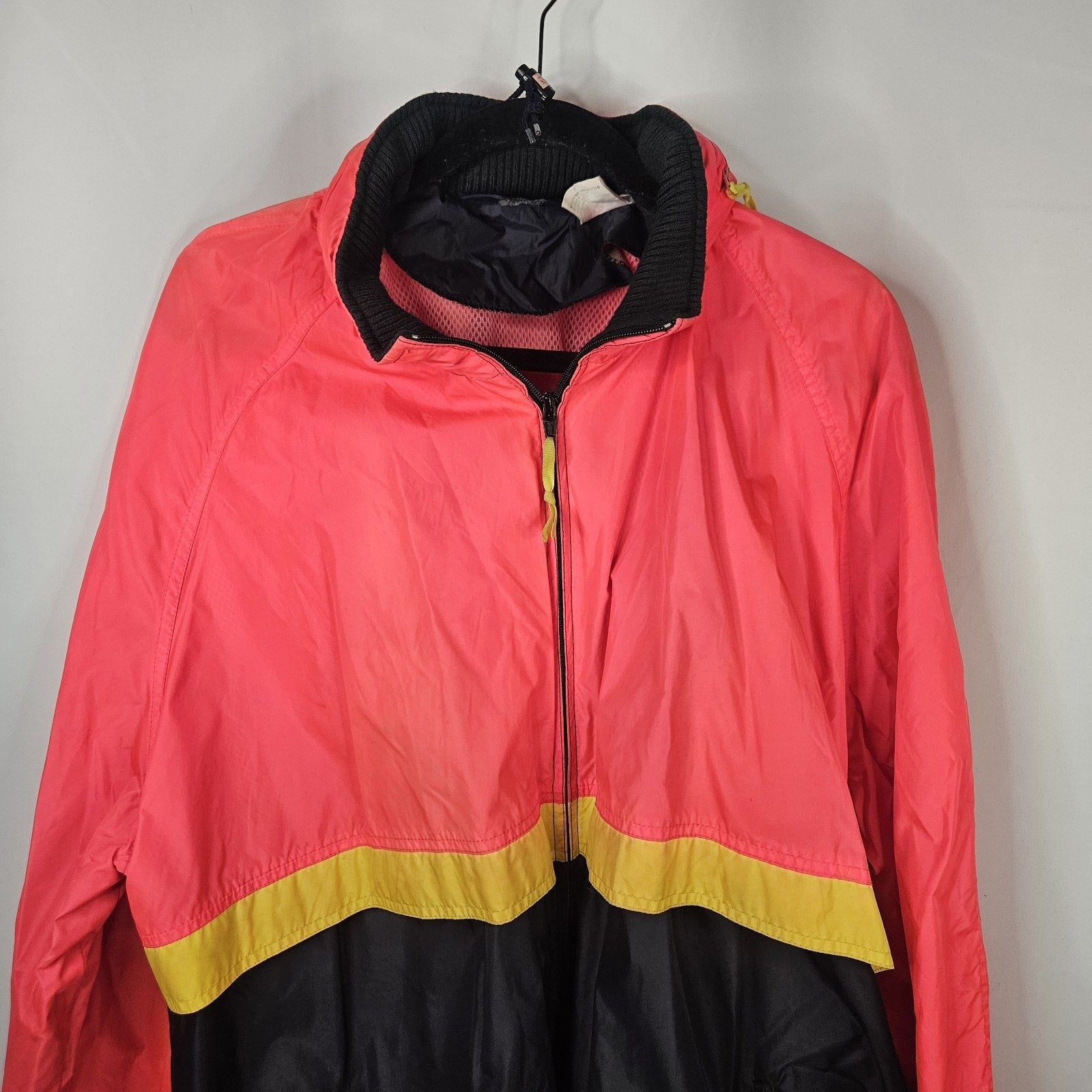 Vtg Woolrich Mens Colorblock Windbreaker Water Resistant Jacket XXL Running Coat
