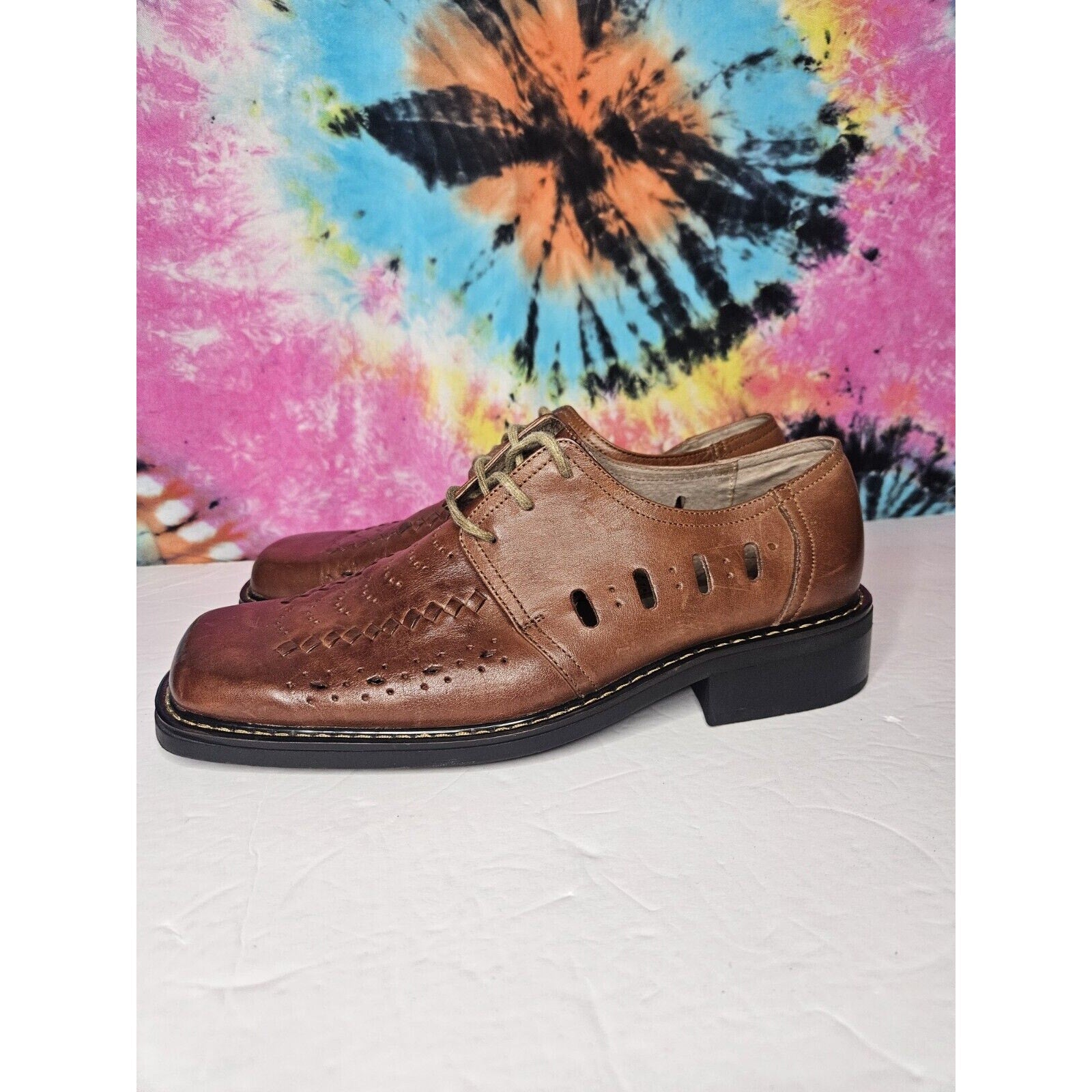 DONATO MARRONE Dibang Men's Shoes Brown US Size 10.5 Leather Upper Lining/ Sole