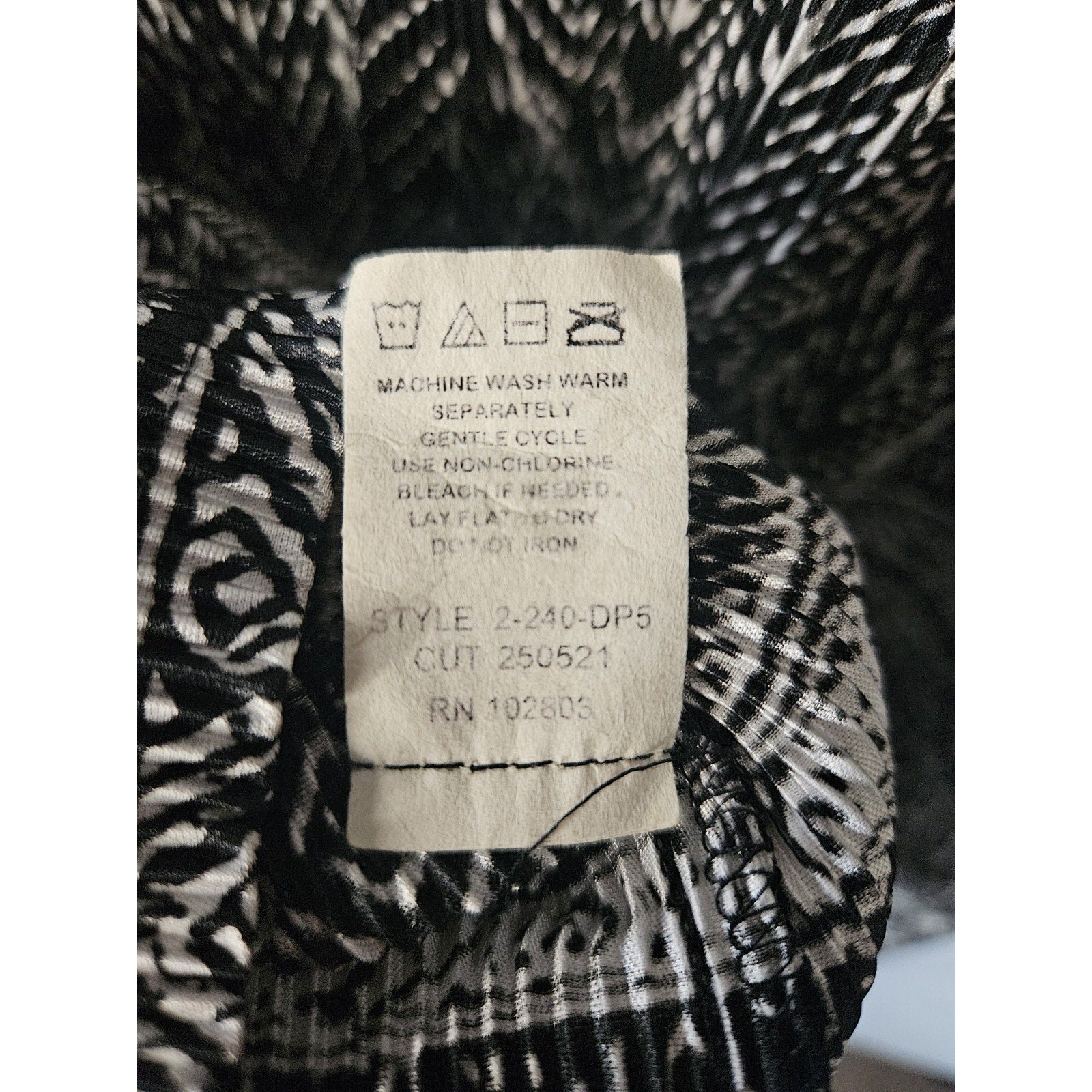 Briggs New York 2PC Set Womens Plus Black & White Blouse/Top W Maxi Skirt Sz 2X