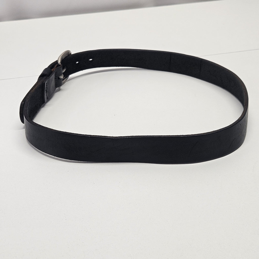 Vintage Y2K Levi’s Mens Black Leather Belt Medium Logo 1.25 In Classic Levis