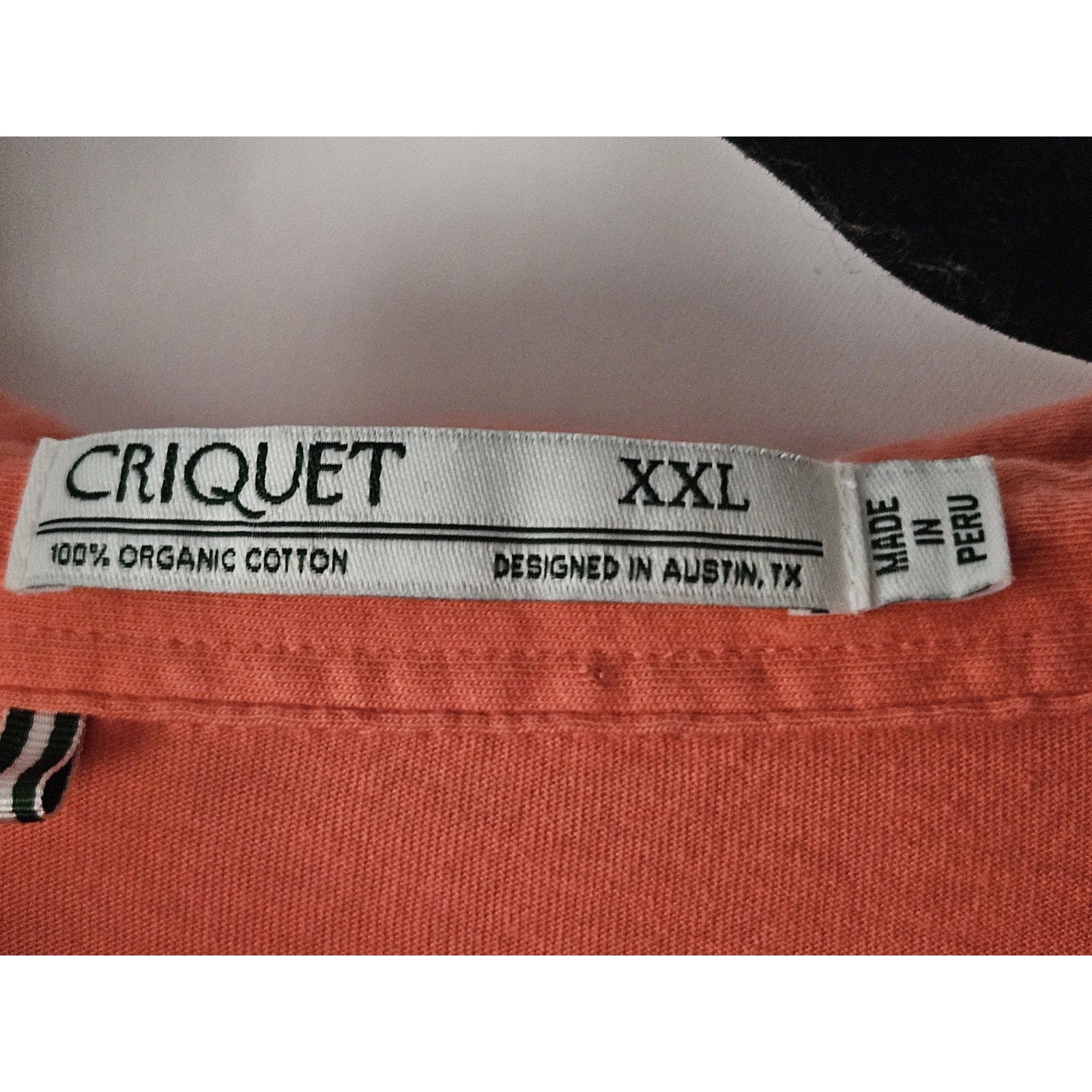 Criquet Organic Cotton Pique Polo Chest Pocket Flap Embroidered Logo Size XXL