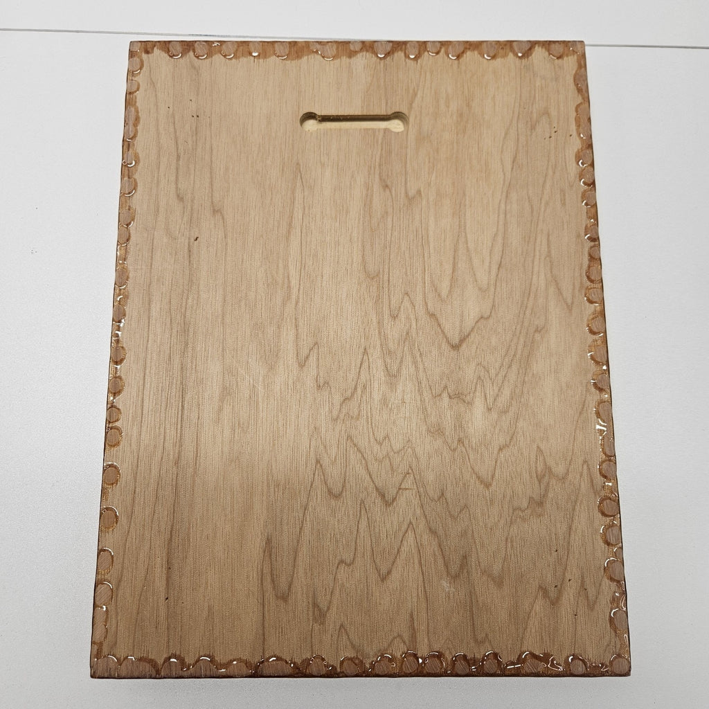 VTG 1980’s Minnie Mouse Wood Foil Art Epoxy Wood Frame Prism Plaque Collectible