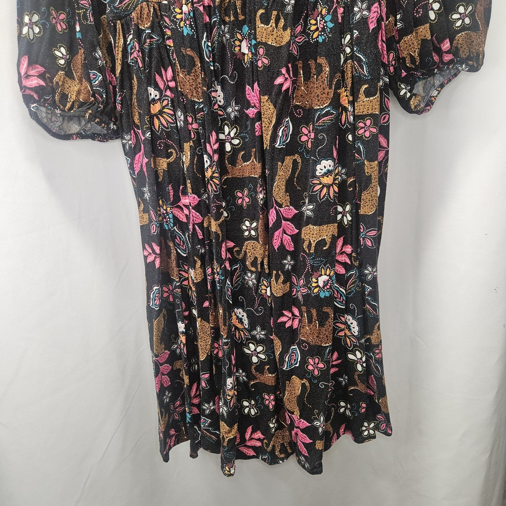 Torrid Mini Rayon Slub Balloon Sleeve Twist Front Dress Torrid Size 0 Large