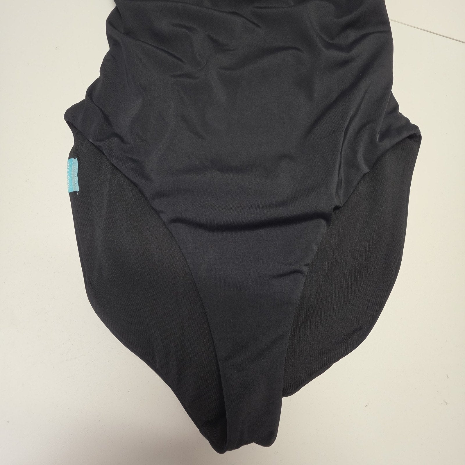 Dixxon Black One Piece Swimsuit Beach Logo XL Classic Strappy Back NWOT