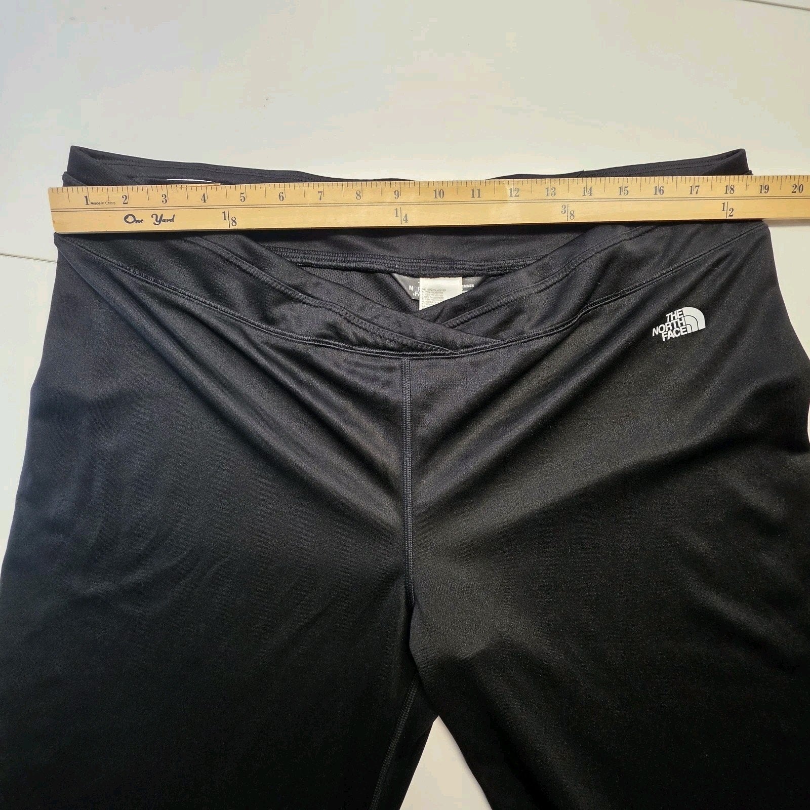 The North Face Women Flared Athleisure Pants Black Women's 2X Logo Criss Cross W