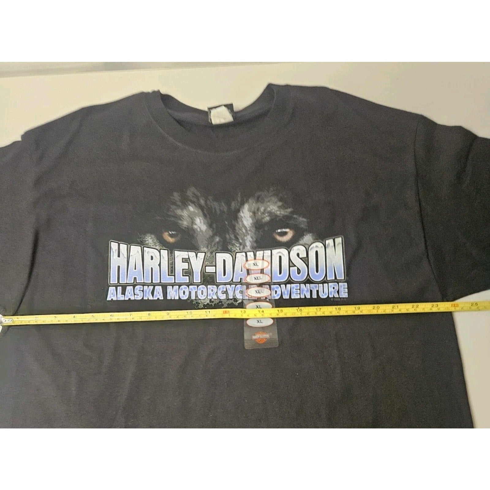 NWT Harley Davidson Soldotna Alaska Kenai Peninsula Wolf T-Shirt Men's X-Large
