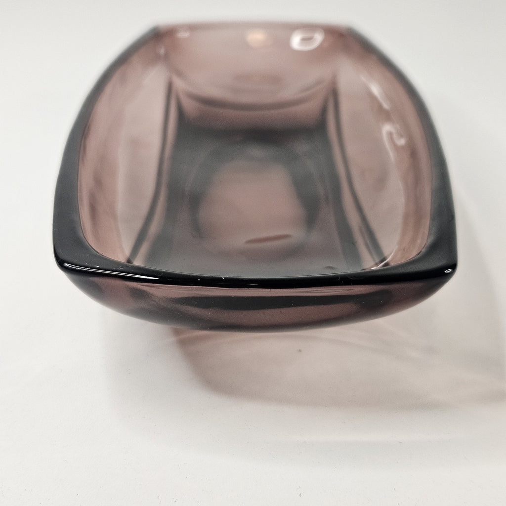 Vintage Moroccan Hazel Atlas Colony Capri Serving Dish Oblong Tray Amethyst
